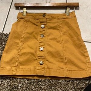 Darling mustard skirt